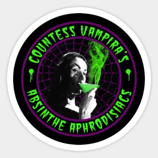 COUNTESS VAMPIRA - ABSINTHE APHRODISIACS Sticker